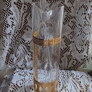 Vintage MCM Martini Pitcher With Glass Stirrer Culver Antigua